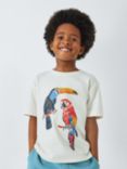 John Lewis Kids' Stripe/Bird Graphic Print T-Shirts, Pack of 2, Multi