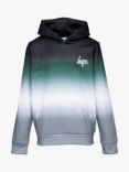 Hype Kids' Logo Script Fade Hoodie, Khaki