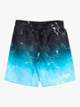Hype Kids' Logo Fade Marble Swim Shorts, Mint
