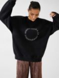 HUSH Rendez-Vous A La Discotheque Sweatshirt, Black Onyx