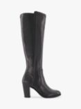 Dune Tippy 2 Leather Knee High Boots, Black