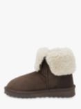 Celtic & Co. Fold Down Sheepskin Boots, Mocca/Cream