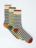 John Lewis Breton Stripe Socks, Pack of 3, Multi