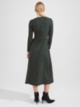 Hobbs Katalina Geometric Print Jersey Dress, Black/Multi