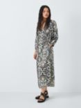 AND/OR Rowena Print Dress, Black/Multi