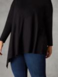 Live Unlimited Curve Jersey Asymmetric Hem Top