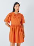 John Lewis ANYDAY Volume Mini Dress, Orange