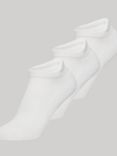 Superdry Organic Cotton Blend Trainer Socks, Pack of 3, White