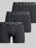 Superdry Organic Cotton Blend Boxers, Pack of 3, Grey