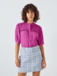 Fabienne Chapot Tootsie Short Sleeve Blouse, Cassis