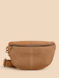 White Stuff Sebby Leather Sling Bag, Light Tan