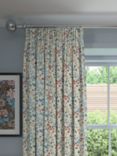 John Lewis Clover Print Pair Blackout/Thermal Lined Pencil Pleat Curtains, Multi