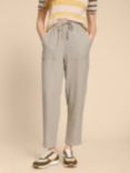 White Stuff Elle Linen Blend Trousers, Beige