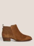 White Stuff Suede Ankle Boots, Dark Tan