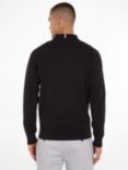 Tommy Hilfiger 1985 Quarter Zip Mock Sweatshirt, Black