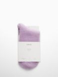 Mango Peluso Ankle Socks, Pastel Purple