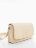 Mango Gina Quilted Crossbody Bag, Natural White