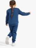 Lindex Kids' Soft Basic Organic Cotton Blend Sweatshirt, Blue