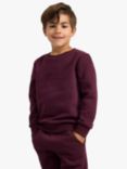 Lindex Kids' Soft Basic Organic Cotton Blend Sweatshirt, Lilac