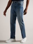 Ted Baker Elvvis Slim Fit Stretch Jeans, Blue Mid