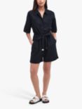 Barbour International Rosell Linen Blend Playsuit, Black