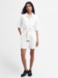 Barbour Rosell Linen Blend Playsuit, White