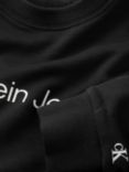 Calvin Klein Kids' Cotton Logo Sweatshirt, Ck Black