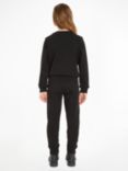 Calvin Klein Kids' Cotton Logo Sweatshirt & Joggers Set, Ck Black