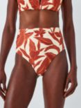 John Lewis Ayanna High Waist Bikini Bottom, Coral