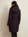 Phase Eight Petite Bobbie Puffer Coat, Burgundy