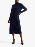 Ted Baker Elsiiey Knit Layer Shirt Dress, Navy