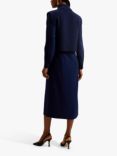Ted Baker Elsiiey Knit Layer Shirt Dress, Navy