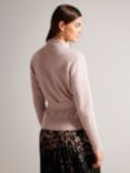 Ted Baker Elliian Wool Blend Wrap Cardigan, Light Pink