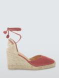 Castañer Carina Suede Wedge Espadrille Sandals, Marsala