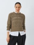 John Lewis Boxy Geometric Knit Jumper