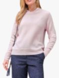 Pure Collection Lofty Cashmere Raglan Sleeve Jumper, Soft Oyster