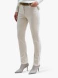 Pure Collection Washed Velvet Jeans, Winter White