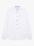 Paul Smith Organic Cotton Tailored Fit Oxford Shirt, White/Multi