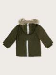 Monsoon Baby Reflective Parka, Khaki