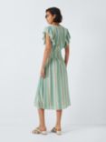 Rails Iona Stripe Linen Blend Midi Dress, Seaview