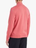 Paul Smith Zip Neck Zebra Fine Knit Jumper, Coral