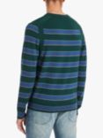 Paul Smith Crew Neck Stripe Merino Wool Jumper, Green/Multi