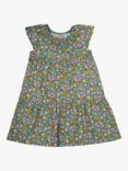 Frugi Kids' Violet Floral Print Dress, Multi