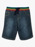 Frugi Kids' Dorian Denim Shorts, Mid Wash Denim