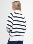 Barbour Longfield Stripe Sweatshirt, Cloud/Navy