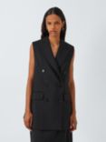 John Lewis Sleeveless Blazer, Black