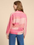 White Stuff Dolly Colour Block Jumper, Pink/Multi, Pink/Multi