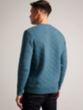 Ted Baker Atchet Long Sleeve Textured Cable Crew Neck Jumper