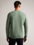 Ted Baker Atchet Long Sleeve Textured Cable Crew Neck Jumper