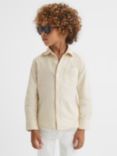 Reiss Kids' Albion Cutaway Collar Long Sleeve Shirt